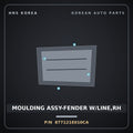 Genuine Mobis MOULDING ASSY-FENDER W/LINE,RH 877121E010CA for Verna 2006 HNS Parts Korea