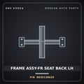 Genuine Mobis FRAME ASSY-FR SEAT BACK LH 8830138620 for Grandeur 1999 HNS Parts Korea