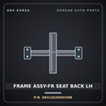 Genuine Mobis FRAME ASSY-FR SEAT BACK LH 88310G9900VNB for G70 2021 HNS Parts Korea