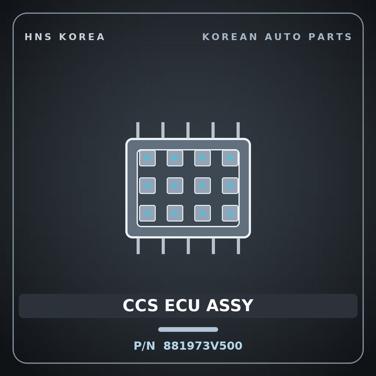 Genuine Mobis CCS ECU ASSY 881973V500 for Grandeur 2011 HNS Parts Korea