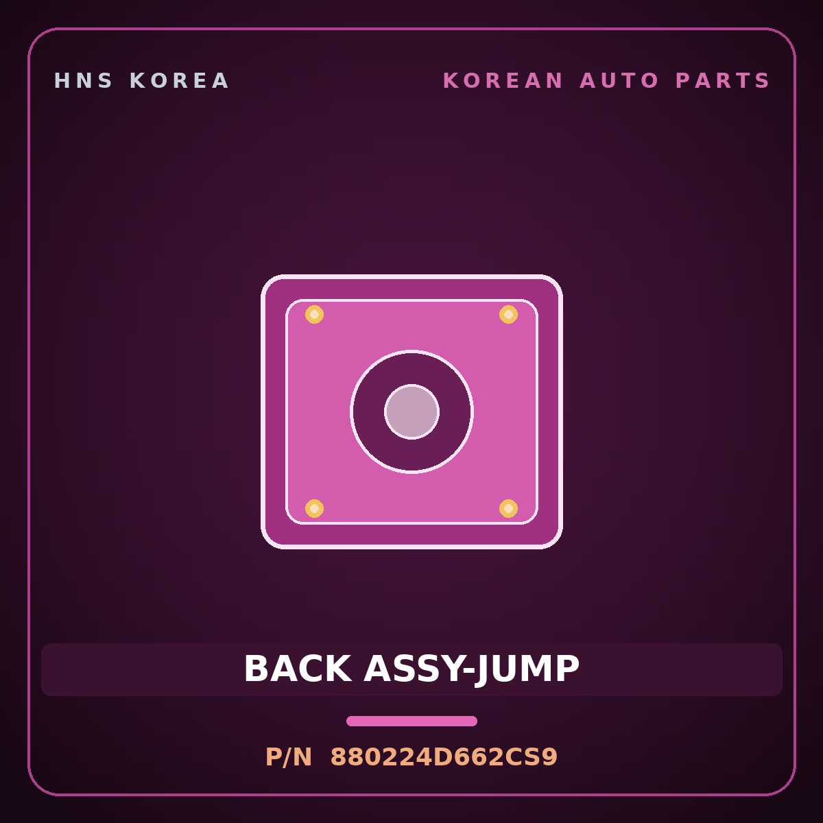 Genuine Mobis BACK ASSY-JUMP 880224D662CS9 for Carnival 2005 HNS Parts Korea
