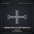 Genuine Mobis FRAME ASSY-FR SEAT BACK LH 88310J3050 for Veloster 2017 HNS Parts Korea