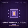 Genuine Mobis SWITCH ASSY-POWER FR SEAT,RH 88080T4020DUE for G90 2022 HNS Parts Korea
