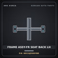Genuine Mobis FRAME ASSY-FR SEAT BACK LH 88310J5500YBR for Stinger 2017 HNS Parts Korea