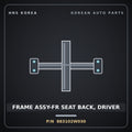 Genuine Mobis FRAME ASSY-FR SEAT BACK, DRIVER 883102W030 for Santa Fe 2012 HNS Parts Korea