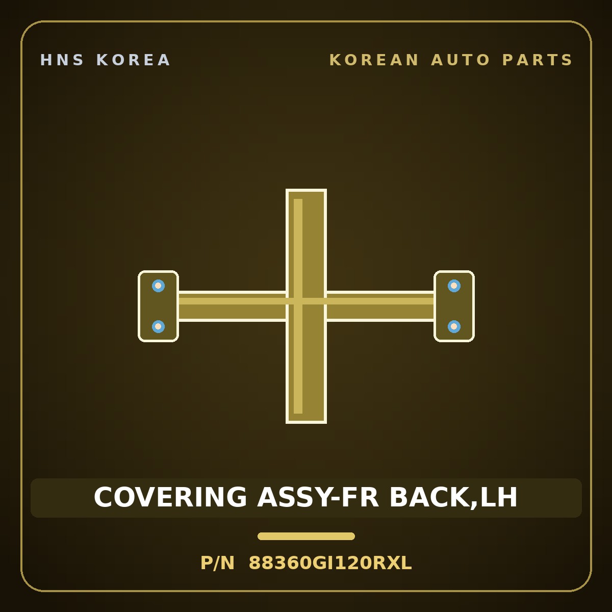 Genuine Mobis COVERING ASSY-FR BACK,LH 88360GI120RXL for Ioniq 5 2024 HNS Parts Korea