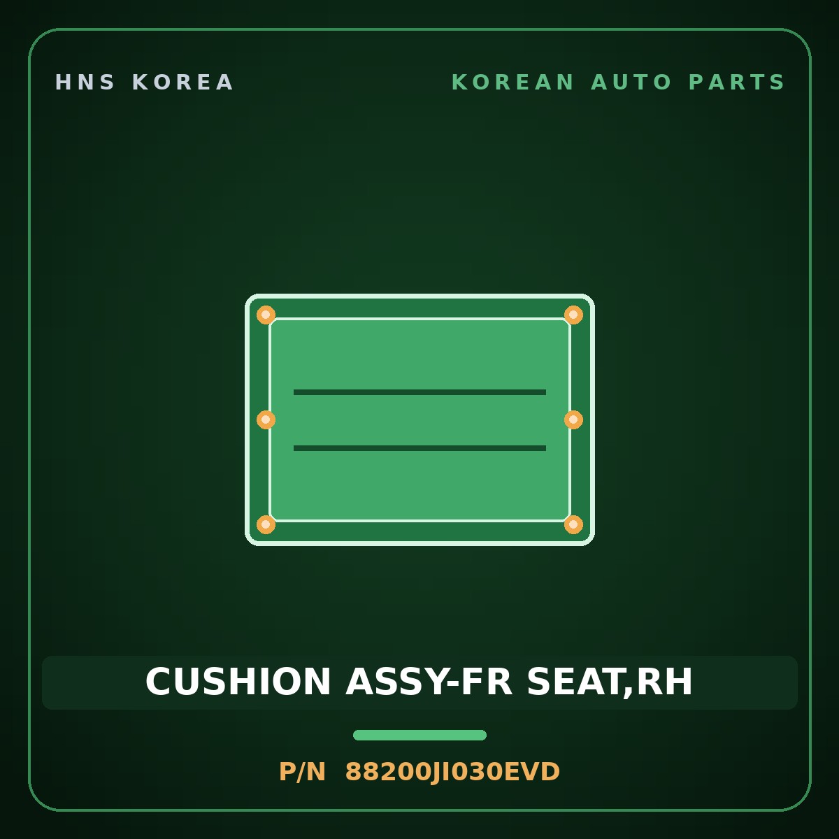 Genuine Mobis CUSHION ASSY-FR SEAT,RH 88200JI030EVD for G80 2021 HNS Parts Korea