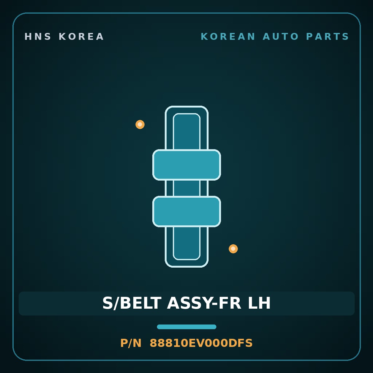 Genuine Mobis S/BELT ASSY-FR LH 88810EV000DFS for EV3 2024 HNS Parts Korea