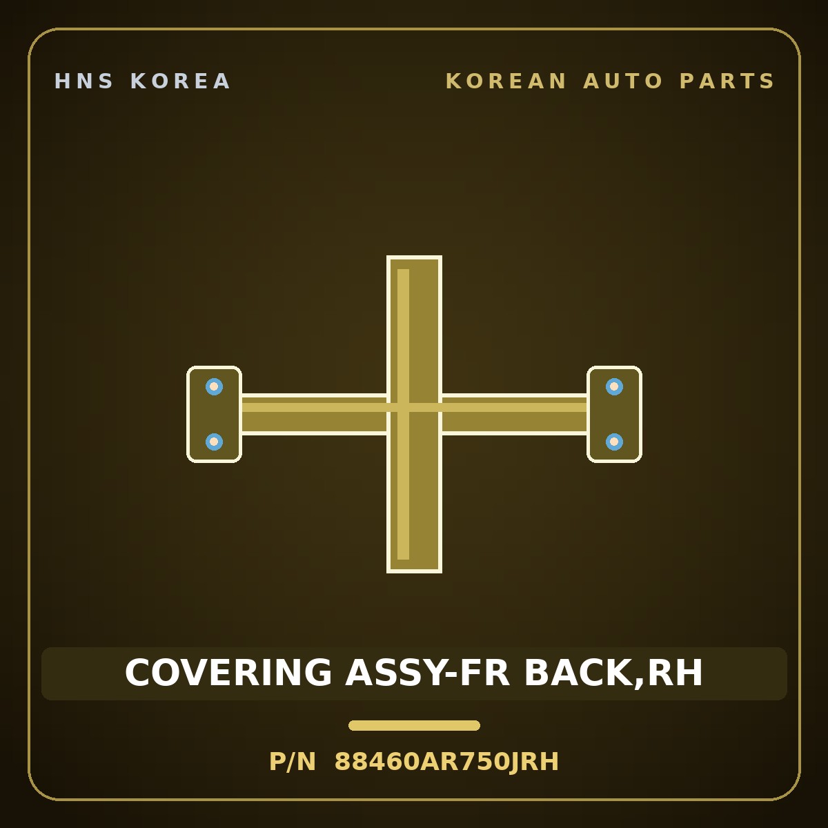 Genuine Mobis COVERING ASSY-FR BACK,RH 88460AR750JRH for Genesis GV70 2024 HNS Parts Korea