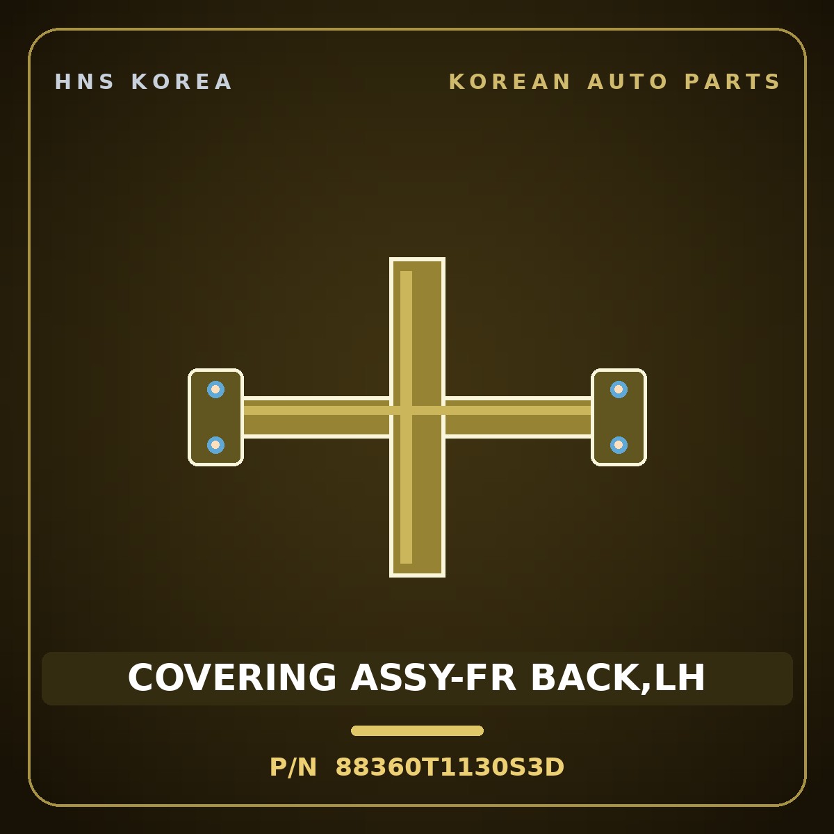 Genuine Mobis COVERING ASSY-FR BACK,LH 88360T1130S3D for G80 2023 HNS Parts Korea