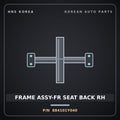Genuine Mobis FRAME ASSY-FR SEAT BACK RH 884101Y040 for Morning 2011 HNS Parts Korea