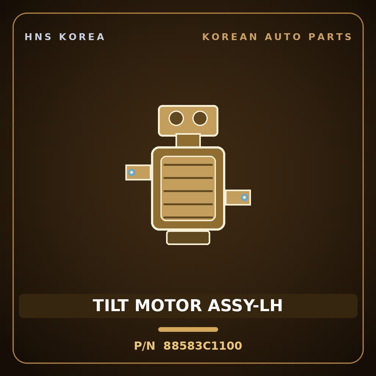 Genuine Mobis TILT MOTOR ASSY-LH 88583C1100 for Carnival 2014 HNS Parts Korea