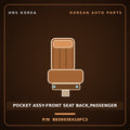 Genuine Mobis POCKET ASSY-FRONT SEAT BACK,PASSENGER 883903E410FC3 for Sorento 2006 HNS Parts Korea