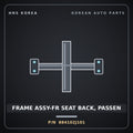 Genuine Mobis FRAME ASSY-FR SEAT BACK, PASSEN 884102J101 for Mohave 2007 HNS Parts Korea