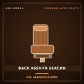 Genuine Mobis BACK ASSY-FR SEAT,RH 88400G5131DPW for Niro 2019 HNS Parts Korea