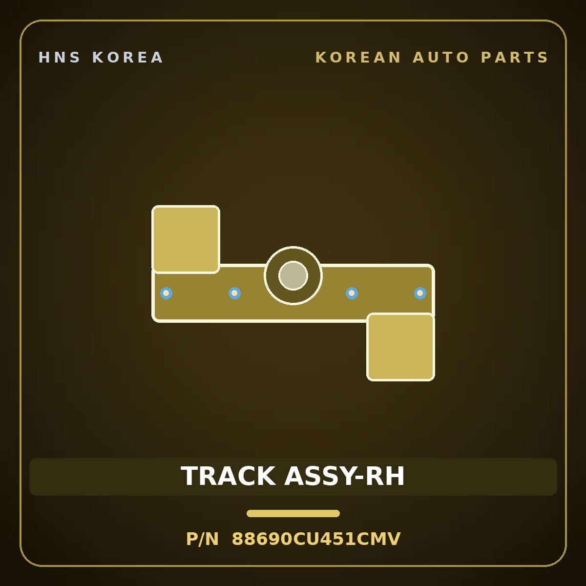 Genuine Mobis TRACK ASSY-RH 88690CU451CMV for Genesis GV60 2021 HNS Parts Korea
