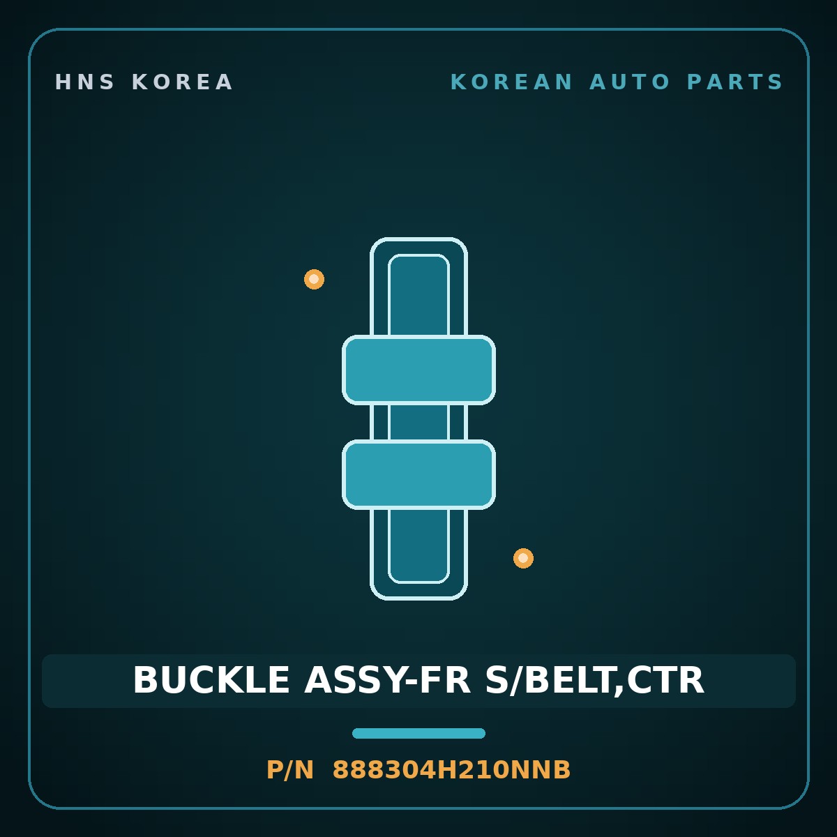 Genuine Mobis BUCKLE ASSY-FR S/BELT,CTR 888304H210NNB for Grand Starex 2018 HNS Parts Korea