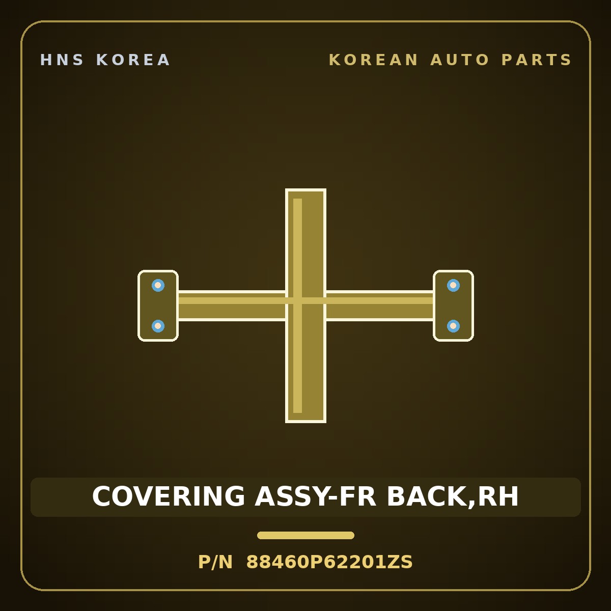Genuine Mobis COVERING ASSY-FR BACK,RH 88460P62201ZS for Santa Fe 2024 HNS Parts Korea