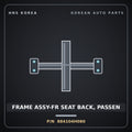 Genuine Mobis FRAME ASSY-FR SEAT BACK, PASSEN 884104H080 for Grand Starex 2018 HNS Parts Korea