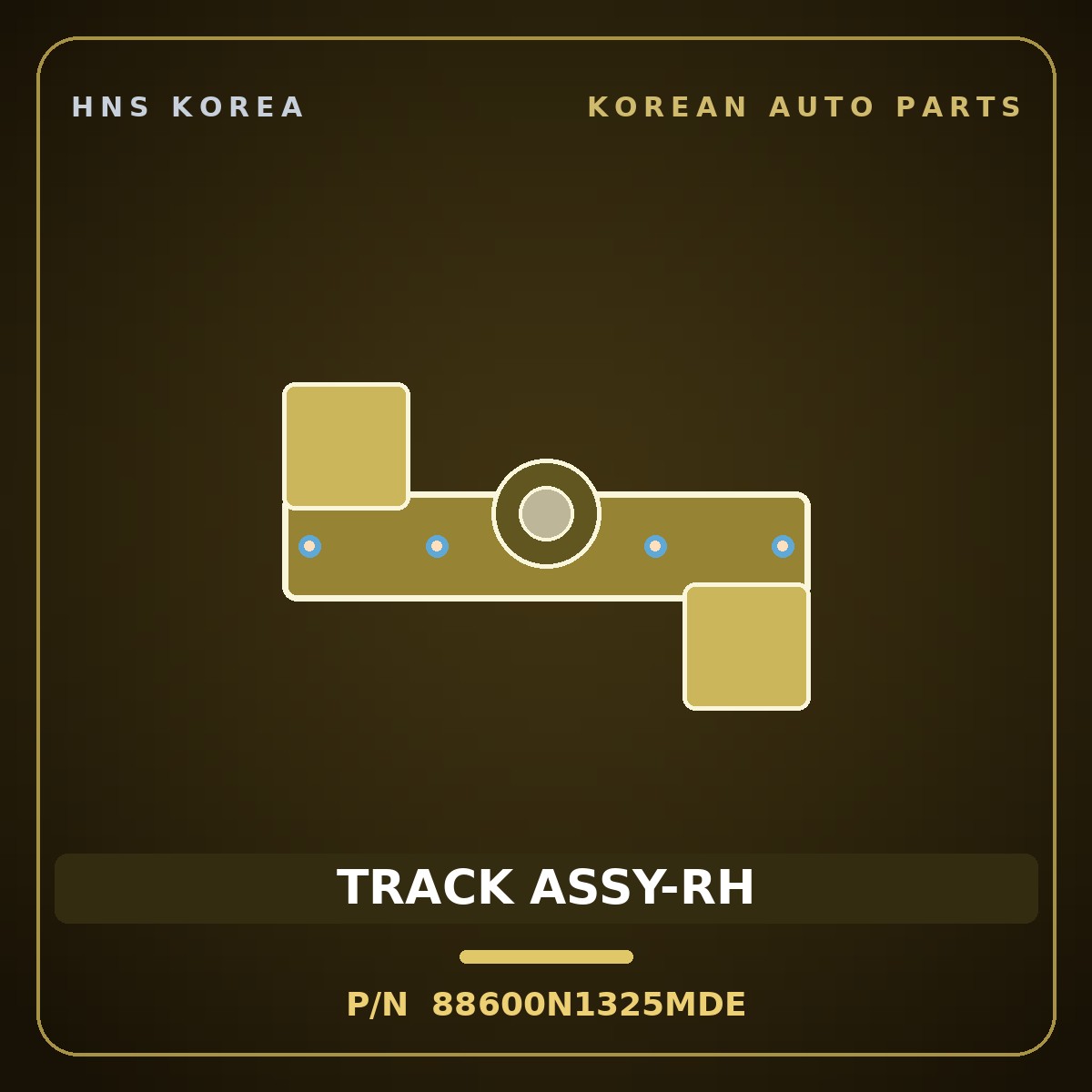 Genuine Mobis TRACK ASSY-RH 88600N1325MDE for Grandeur 2023 HNS Parts Korea