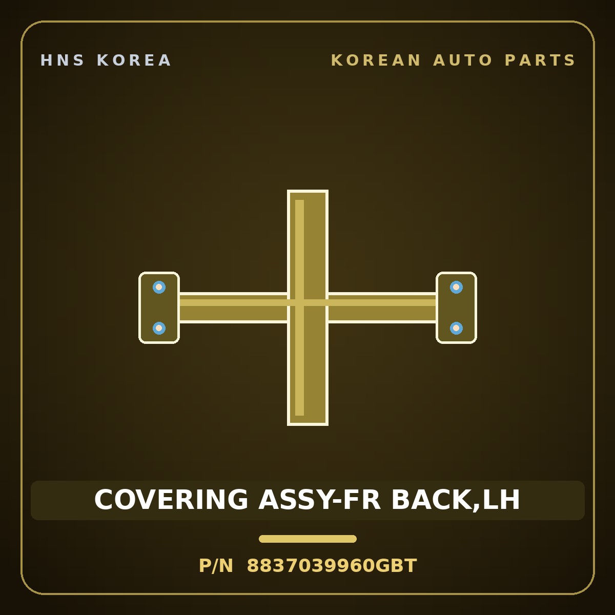 Genuine Mobis COVERING ASSY-FR BACK,LH 8837039960GBT for Grandeur 1999 HNS Parts Korea
