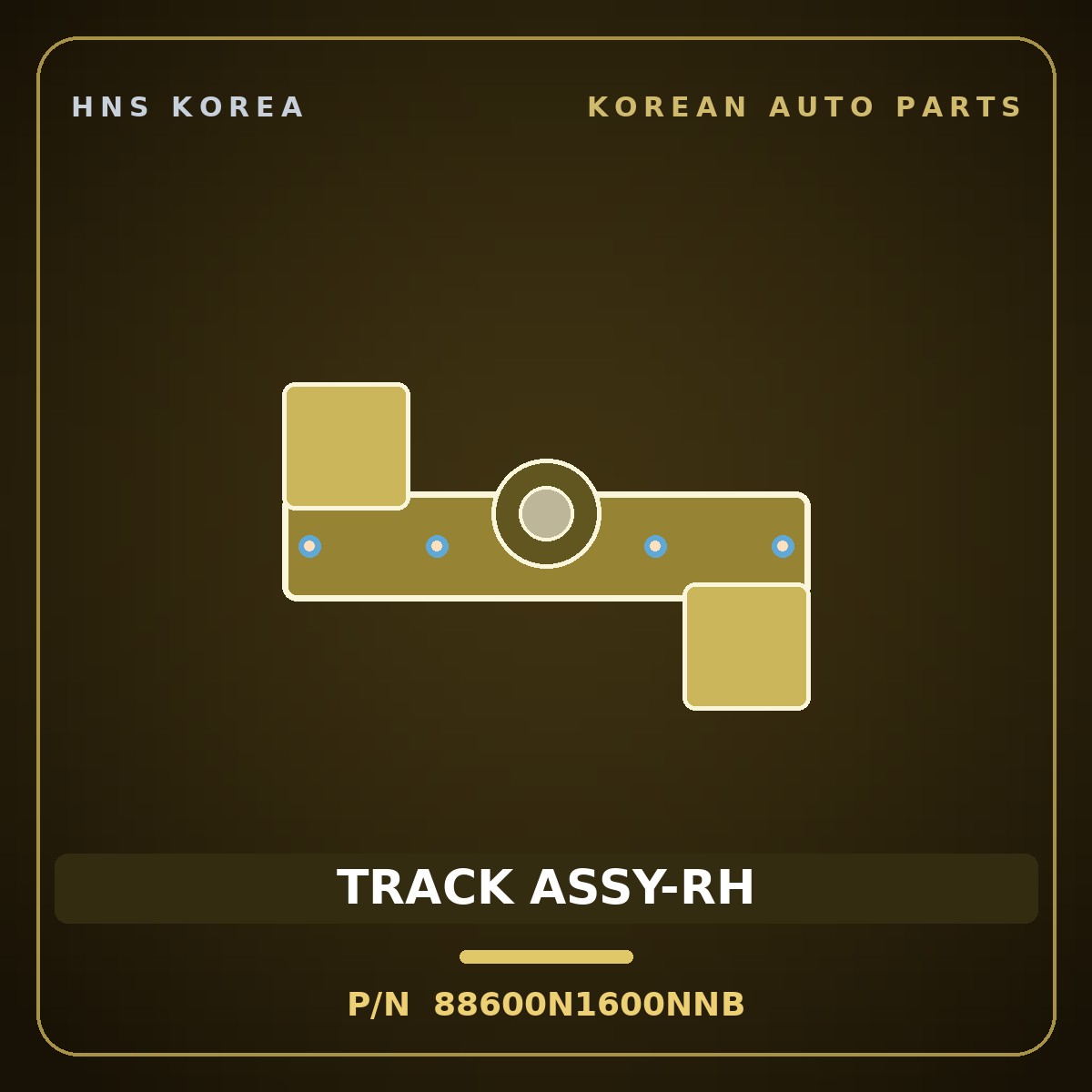 Genuine Mobis TRACK ASSY-RH 88600N1600NNB for Grandeur 2023 HNS Parts Korea