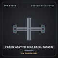 Genuine Mobis FRAME ASSY-FR SEAT BACK, PASSEN 88410A3001 for Ray 2018 HNS Parts Korea