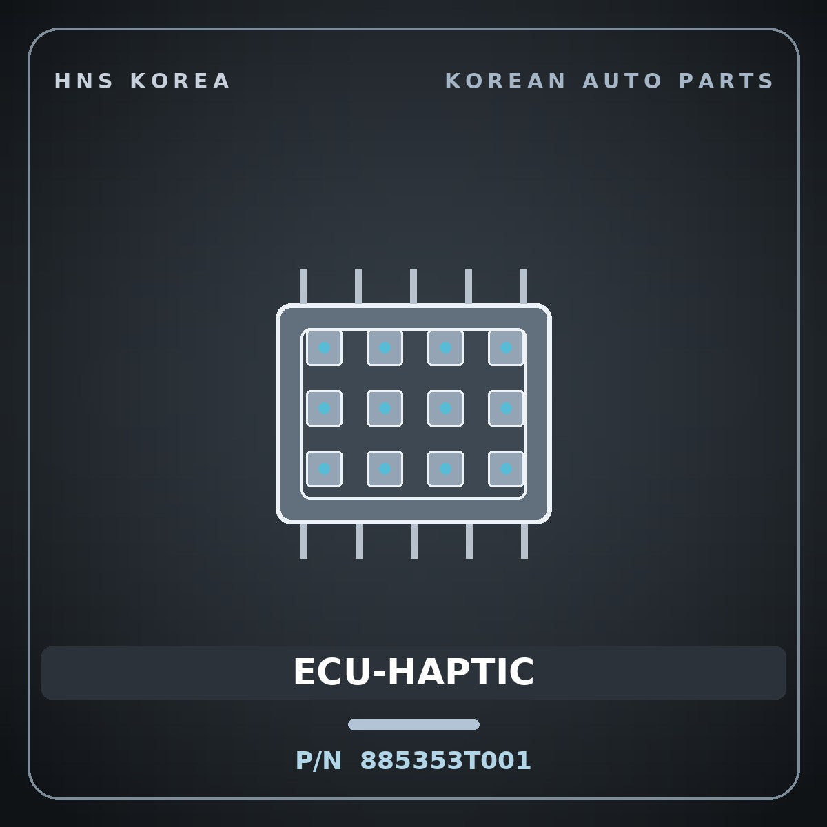 Genuine Mobis ECU-HAPTIC 885353T001 for K9 2011 HNS Parts Korea