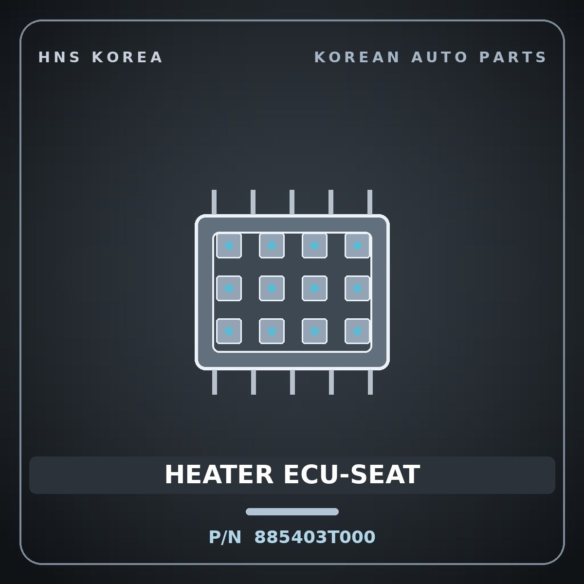 Genuine Mobis HEATER ECU-SEAT 885403T000 for K9 2011 HNS Parts Korea