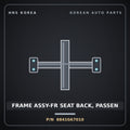 Genuine Mobis FRAME ASSY-FR SEAT BACK, PASSEN 88410A7010 for K3 2012 HNS Parts Korea