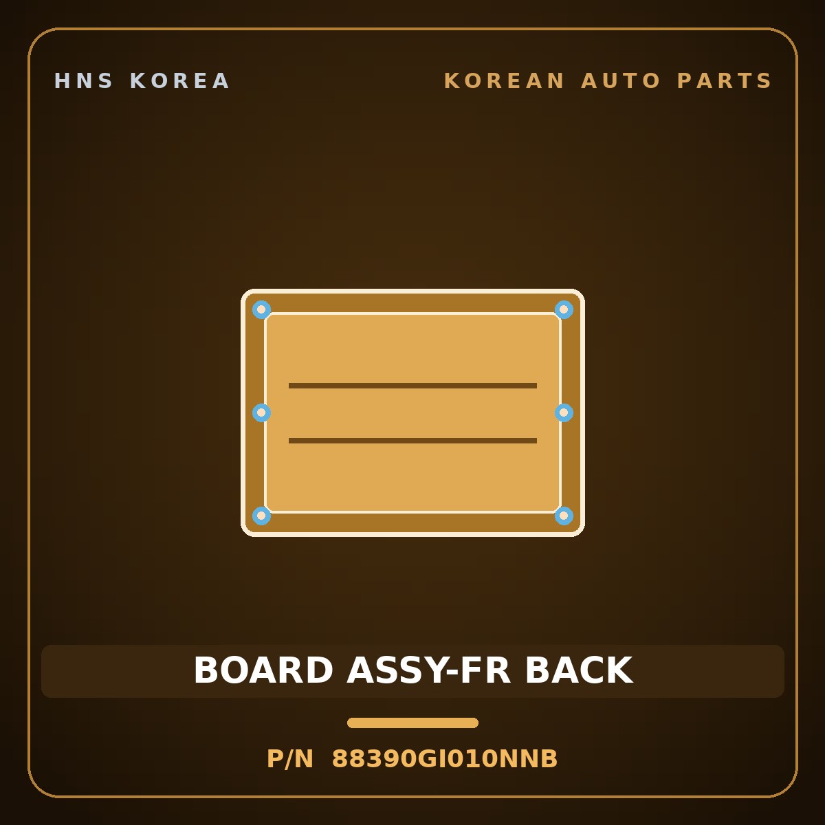 Genuine Mobis BOARD ASSY-FR BACK 88390GI010NNB for Ioniq 5 2024 HNS Parts Korea