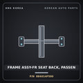 Genuine Mobis FRAME ASSY-FR SEAT BACK, PASSEN 884014F500 for Porter 2004 HNS Parts Korea