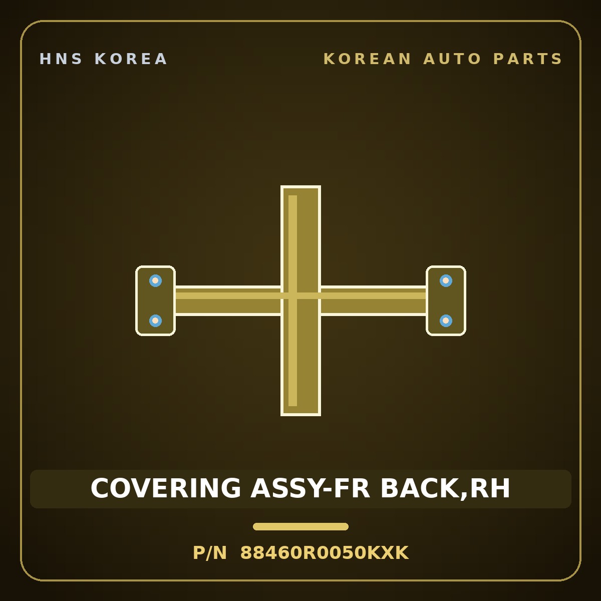 Genuine Mobis COVERING ASSY-FR BACK,RH 88460R0050KXK for Carnival 2024 HNS Parts Korea