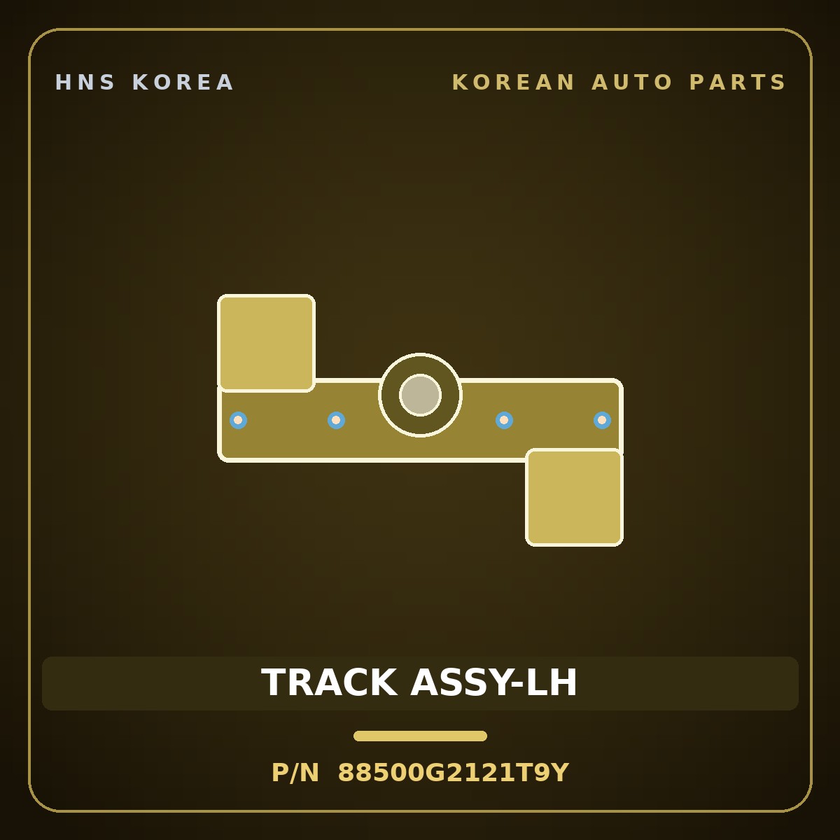 Genuine Mobis TRACK ASSY-LH 88500G2121T9Y for IONIQ 2016 HNS Parts Korea
