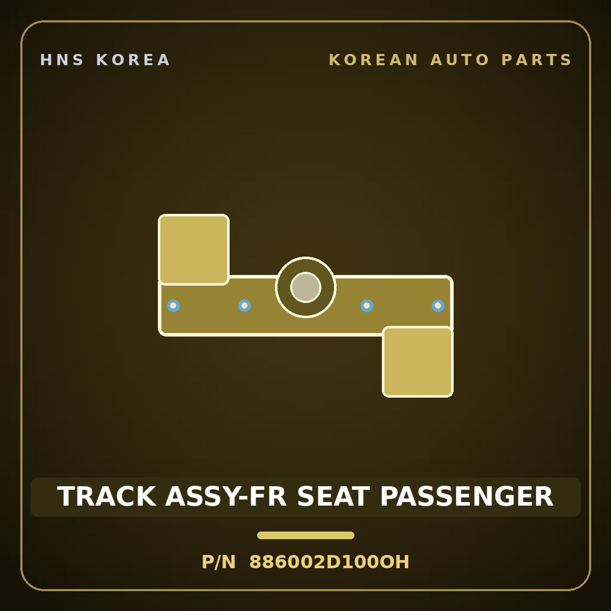Genuine Mobis TRACK ASSY-FR SEAT PASSENGER 886002D100OH for Elantra 2000 HNS Parts Korea