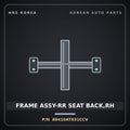 Genuine Mobis FRAME ASSY-RR SEAT BACK,RH 89410AT031CCV for Niro 2021 HNS Parts Korea