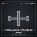 Genuine Mobis FRAME ASSY-RR SEAT BACK,RH 89600AR200OWN for Genesis GV70 2021 HNS Parts Korea