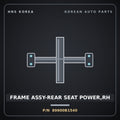 Genuine Mobis FRAME ASSY-REAR SEAT POWER,RH 89600B1540 for G80 2016 HNS Parts Korea