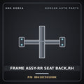 Genuine Mobis FRAME ASSY-RR SEAT BACK,RH 89410C5010WK for Sorento 2015 HNS Parts Korea
