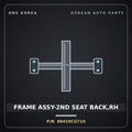 Genuine Mobis FRAME ASSY-2ND SEAT BACK,RH 89410CG710 for Staria 2021 HNS Parts Korea