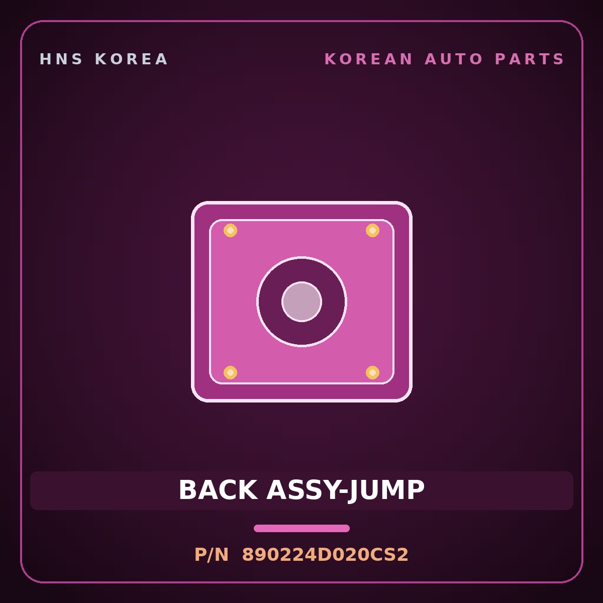 Genuine Mobis BACK ASSY-JUMP 890224D020CS2 for Carnival 2005 HNS Parts Korea