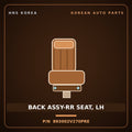 Genuine Mobis BACK ASSY-RR SEAT, LH 893002V270PRE for Veloster 2011 HNS Parts Korea