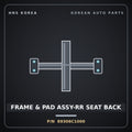 Genuine Mobis FRAME & PAD ASSY-RR SEAT BACK 89306C1000 for Sonata 2014 HNS Parts Korea