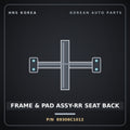 Genuine Mobis FRAME & PAD ASSY-RR SEAT BACK 89306C1012 for Sonata 2014 HNS Parts Korea