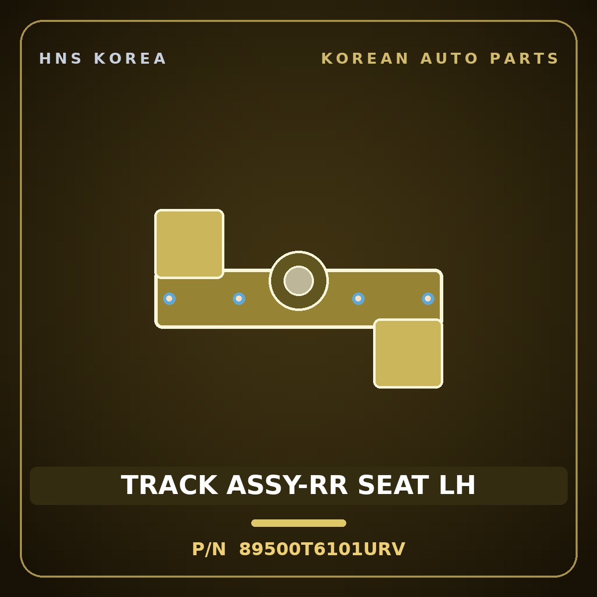 Genuine Mobis TRACK ASSY-RR SEAT LH 89500T6101URV for Genesis GV80 2020 HNS Parts Korea