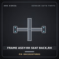 Genuine Mobis FRAME ASSY-RR SEAT BACK,RH 89410G3070RRG for i30 2017 HNS Parts Korea