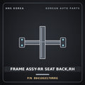 Genuine Mobis FRAME ASSY-RR SEAT BACK,RH 89410G3170RRG for i30 2017 HNS Parts Korea