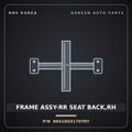 Genuine Mobis FRAME ASSY-RR SEAT BACK,RH 89410G3170TRY for i30 2017 HNS Parts Korea