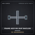 Genuine Mobis FRAME ASSY-RR SEAT BACK,RH 89410G5040CGS for Niro 2016 HNS Parts Korea