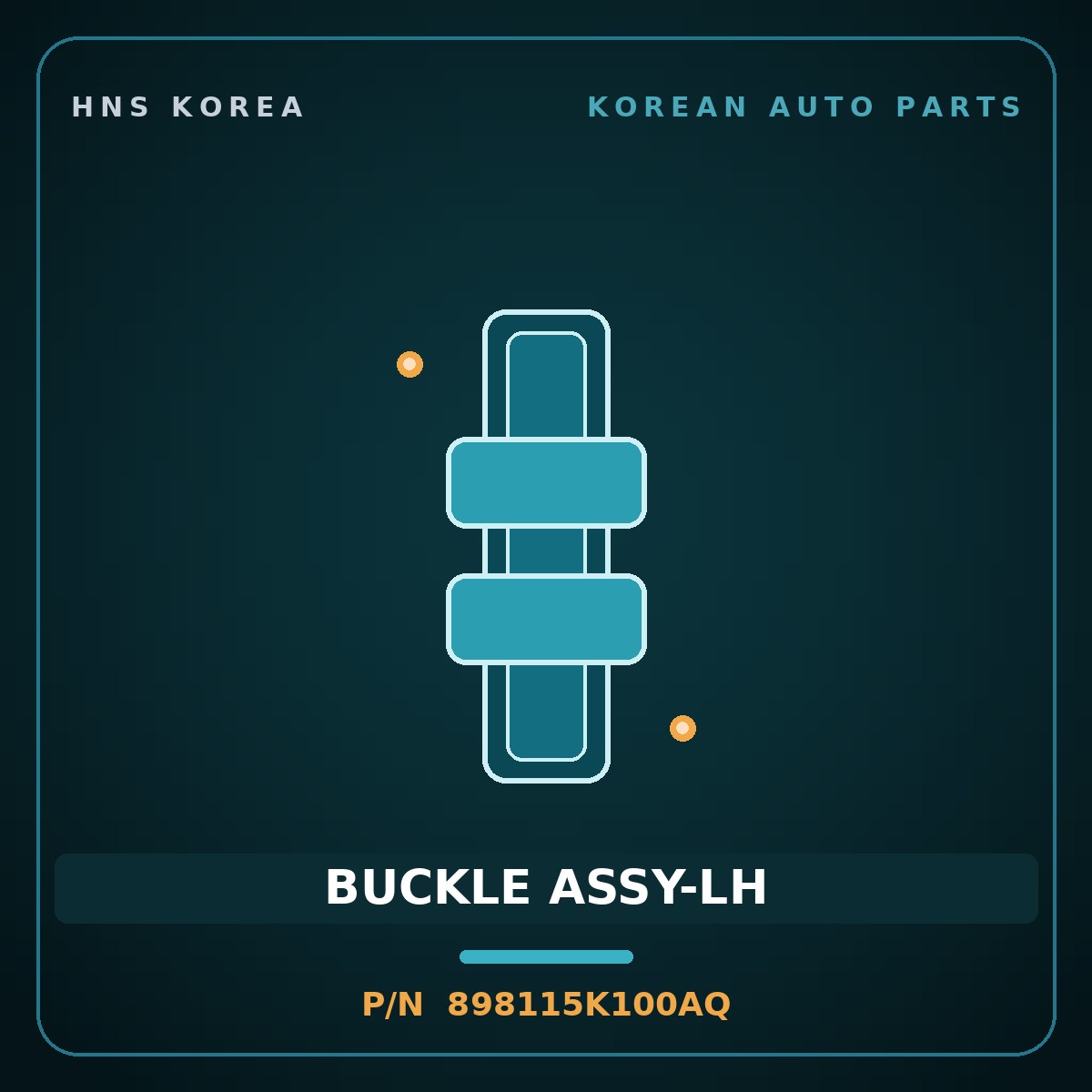 Genuine Mobis BUCKLE ASSY-LH 898115K100AQ for Mighty 2008 HNS Parts Korea